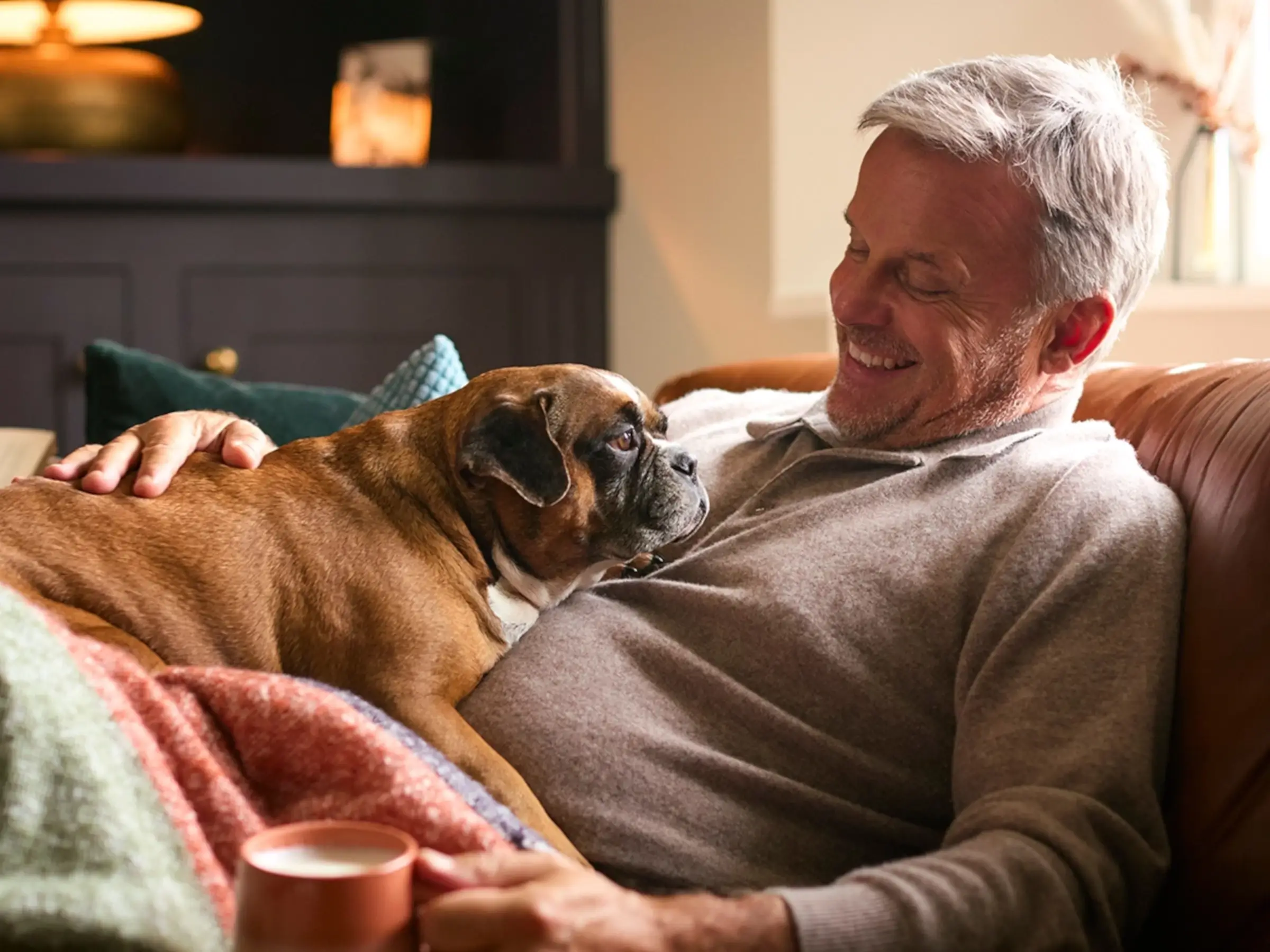 Man with a dog